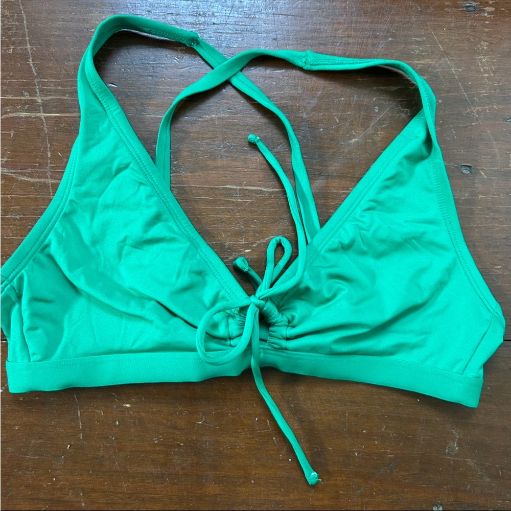 Kona Sol Green Bikini Top